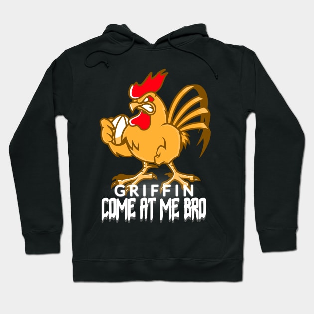 angry chicken vs griffin - come at me bro Hoodie by ZenCloak